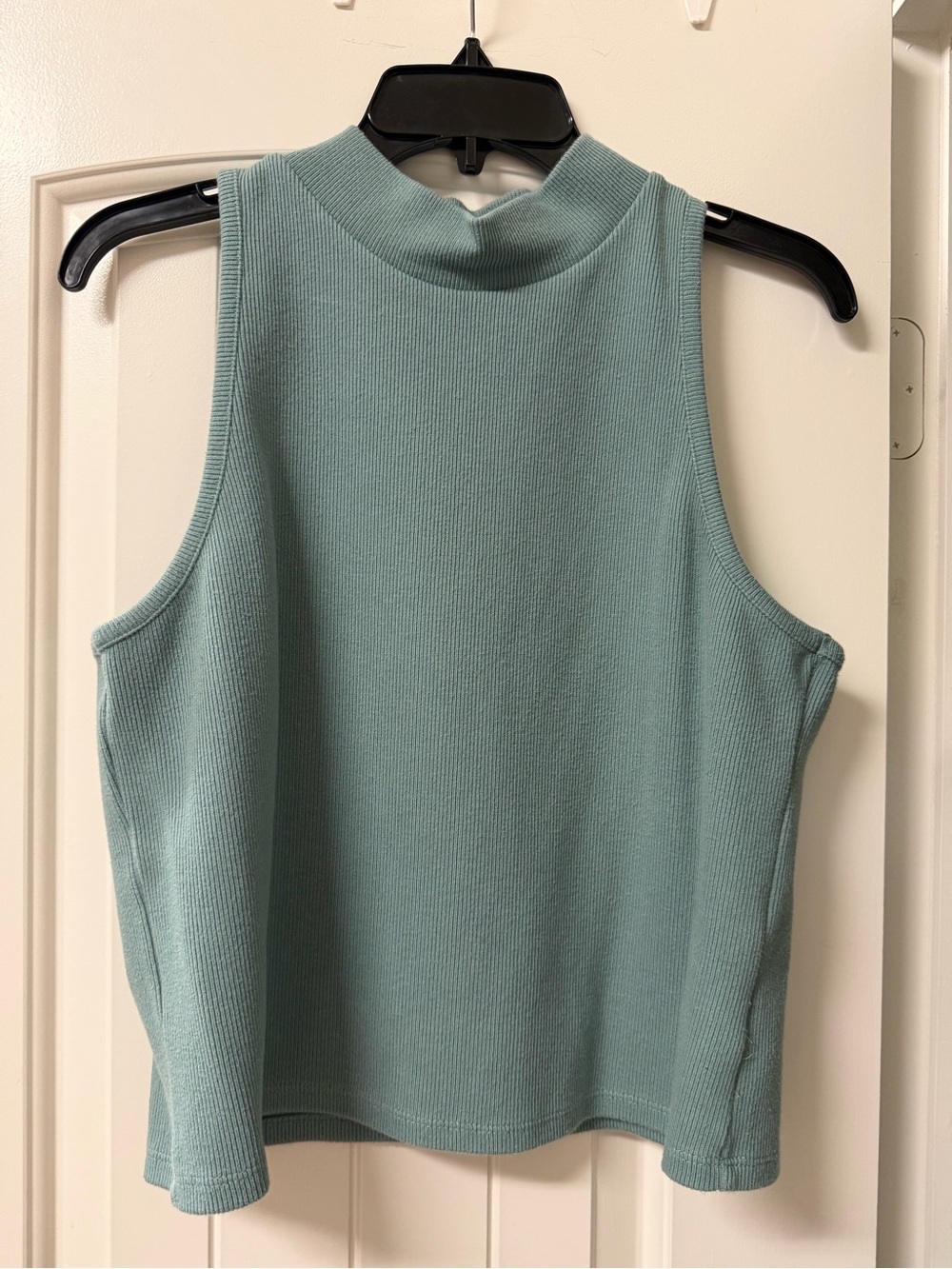 a new day Mint Green Ribbed Mock Neck Tank